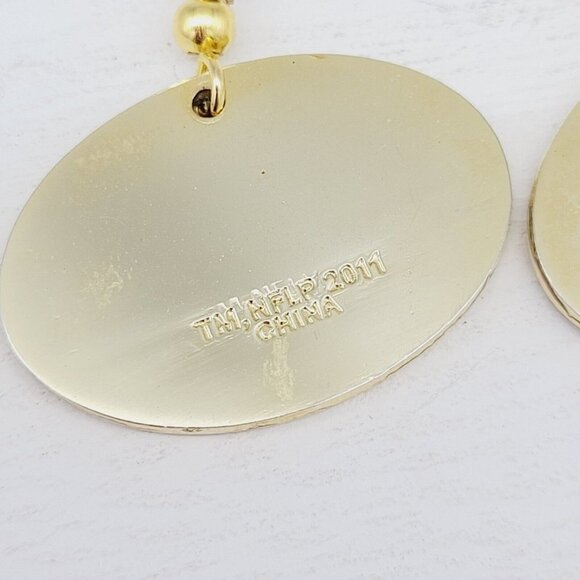 Team NFL Green Bay Packers Logo Drop Dangle Earrings 2011 Football Fan Accessory - Picture 5 of 6